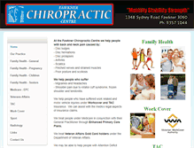 Tablet Screenshot of fawknerchiropractic.com.au